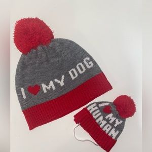 NWOT Dog and human hat set